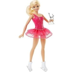 Barbie patinadora sobre hielo