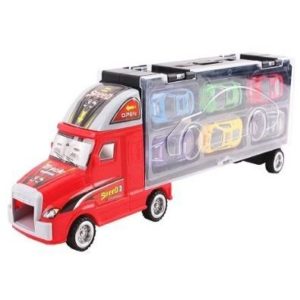 Camión de juguete con coches